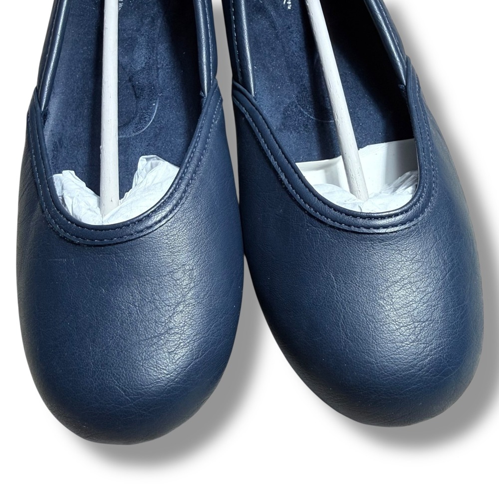 Easy Street Comfort Wave Navy Blue Ballet Flats Womens Size 8.5 N Narrow - Picture 9 of 11